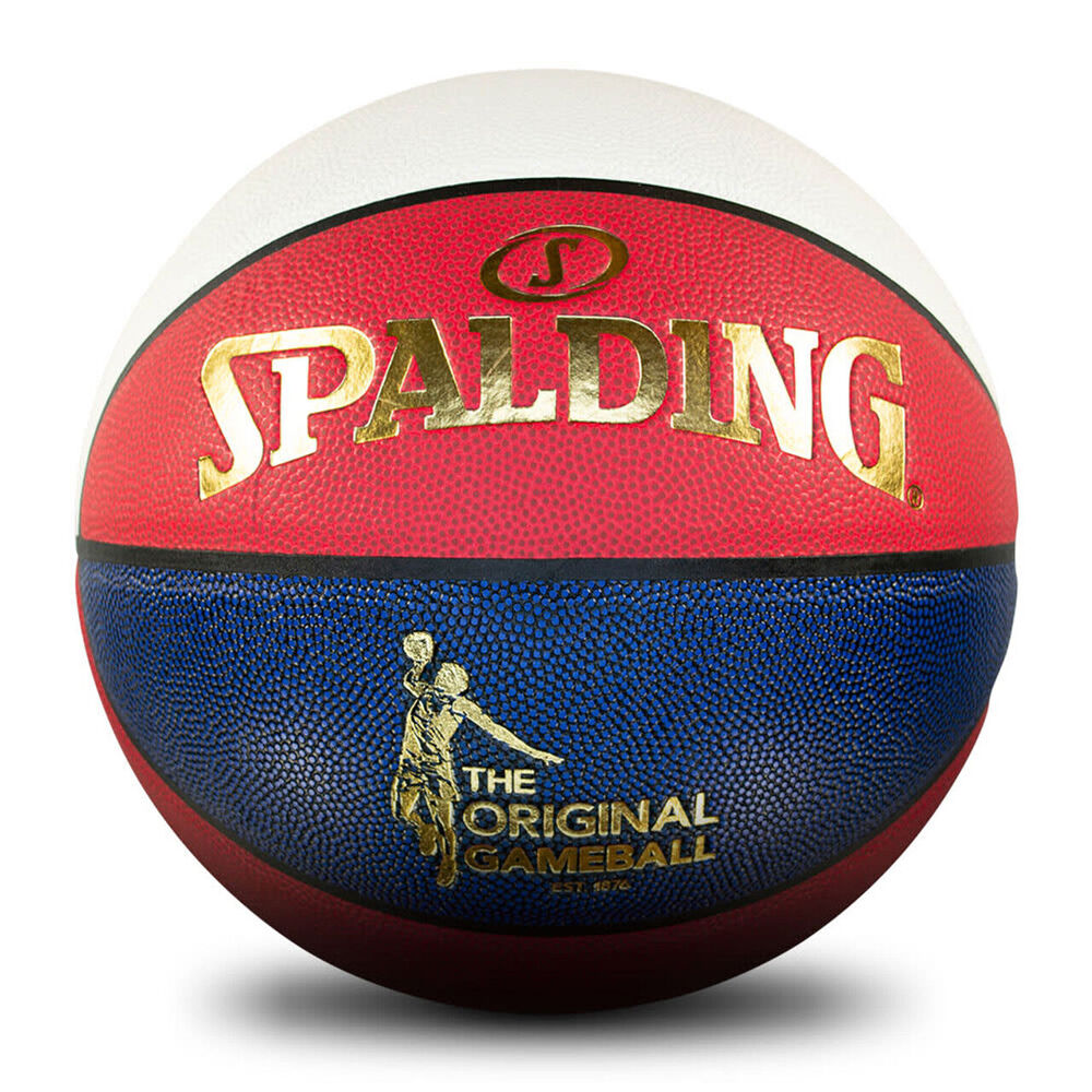 Spalding Size 6 Red/White/Blue Original Game Ball Indoor/Outdoor Basketball