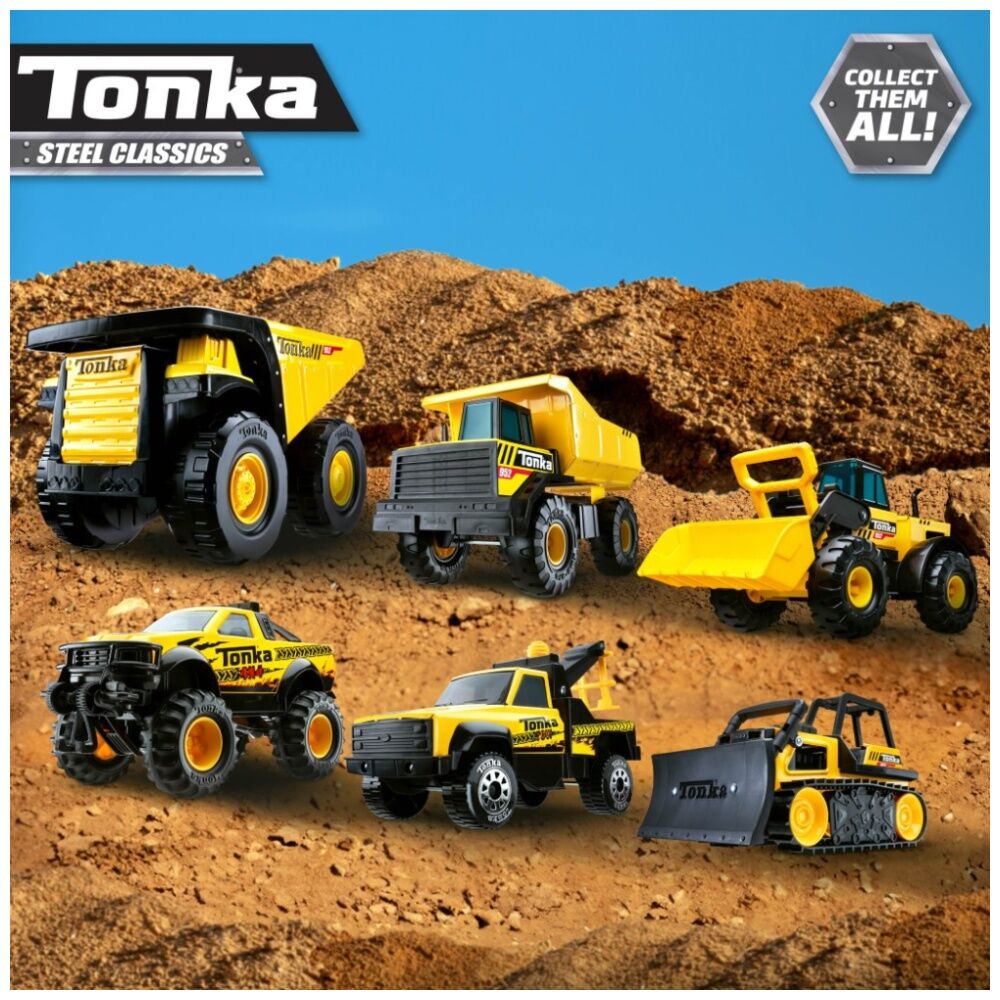 Tonka 3y+ Yellow Steel Classic Mighty Dump Truck Kids Outdoor Toy — image 6