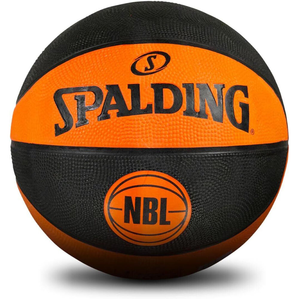 Spalding NBL Coloured Outdoor Play Rubber Basketball Size 6 Green/Black