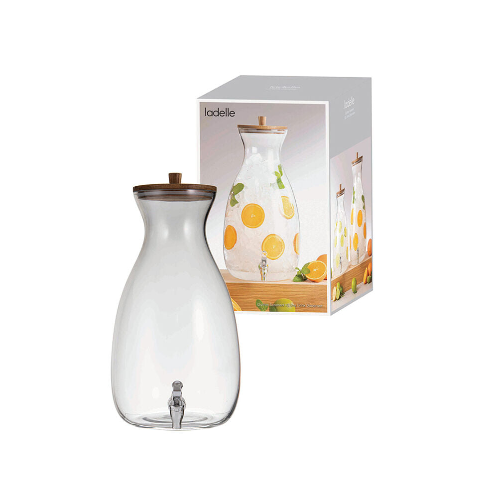 Ladelle Water Container Clear Gather Tapered Drink Beverage Dispenser 10L — image 2