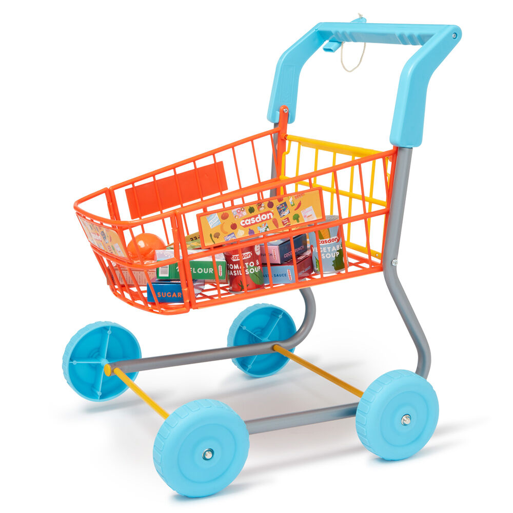 Casdon Kids Children 3y+ Pretend Play Supermarket Cart Toy Shopping Trolley