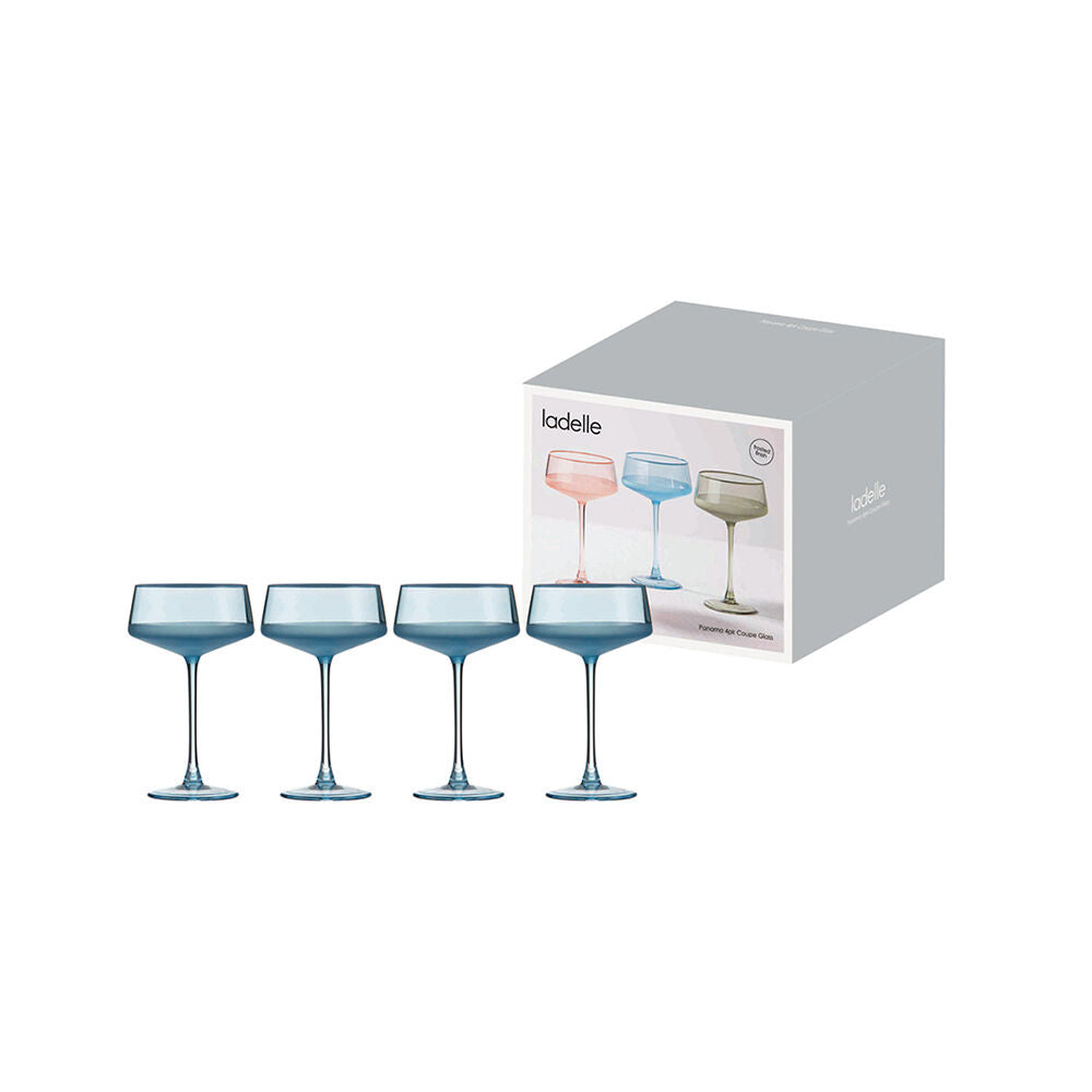 Ladelle Panama Cocktail Coupe Serving Glass Drinkware/Barware Ocean (4 Pieces) — image 2