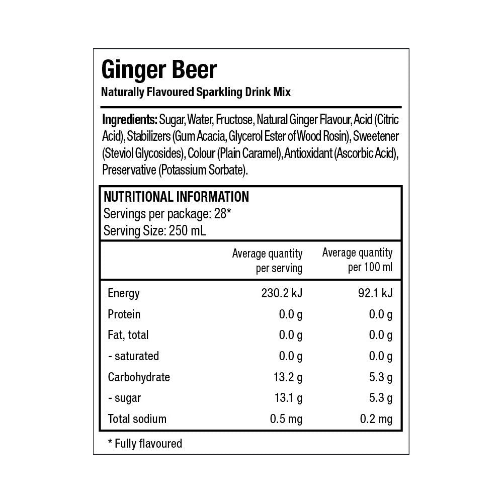 Sodastream Classics Ginger Beer 440ml/Sparkling Soda Water Syrup Drink Mix (3 Pack) — image 3