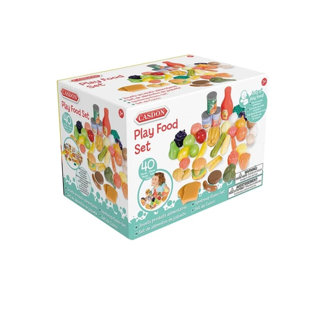 Casdon Play Food Set Pretend Kitchen Toy Groceries Kids Children 3y+ (40 Pieces) — image 3