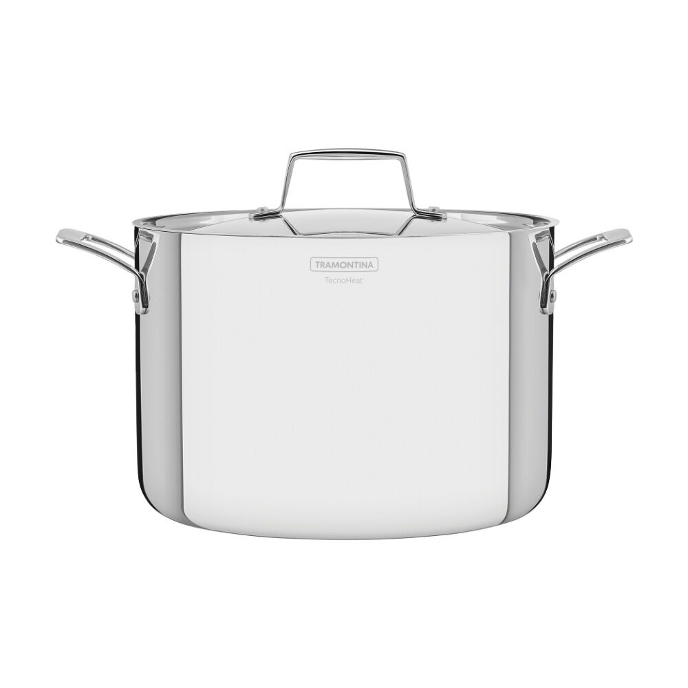 Tramontina 24cm/7.7L Stock Pot Tri-Ply Stainless Steel Induction Safe w/Lid