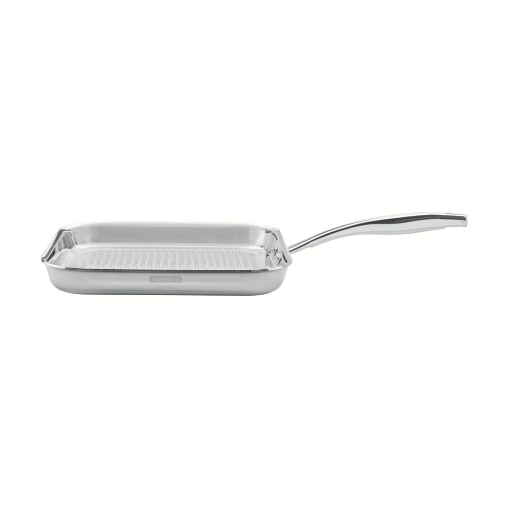Tramontina 28cm Griddle Pan Tri-Ply Stainless Steel Induction Compatible
