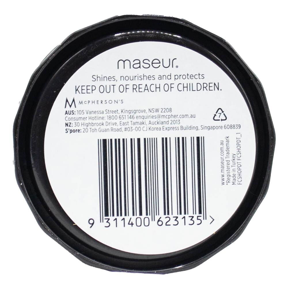 Footcare High Gloss Black Maseur Brilliant Shine Shoe Leather Polish 38g — image 2