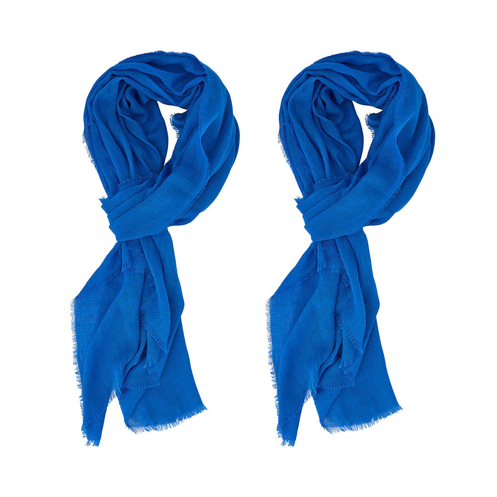 Annabel Trends Travel Wrap Women's Fashion Scarf/Shawl Sarong 180x94cm Blue (2 Pack)