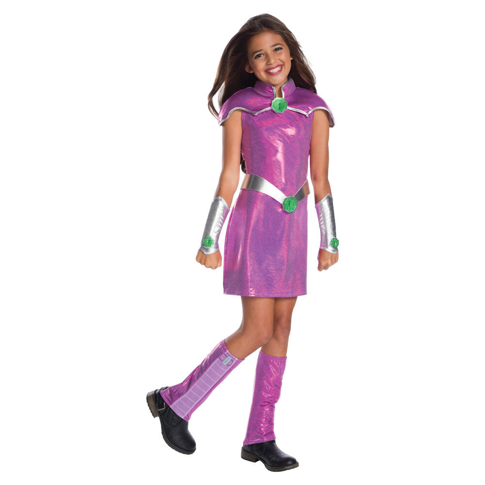 DC Comics Starfire Deluxe Kids Girls Dress Up Halloween Party Costume Size S