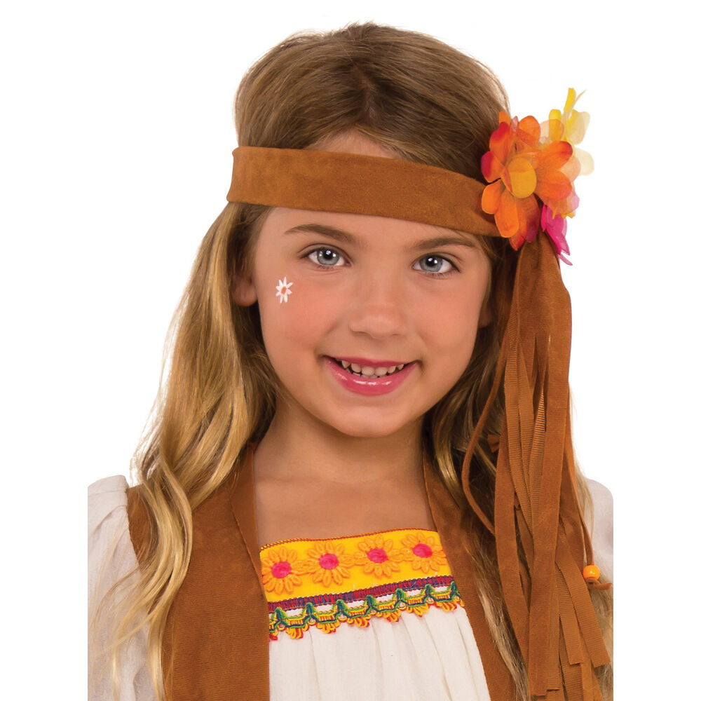 Rubies Flower Child Girls/Kids Dress Up Party Hippie Costume Top/Pants Size S — image 3