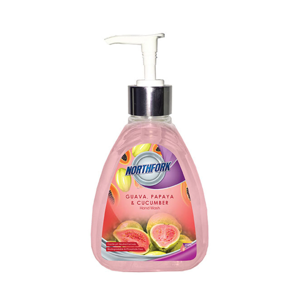 Northfork 250ml Hygienic Cleaning Liquid Hand Wash Guava, Papaya, Cucumber (6 Pack) — image 2