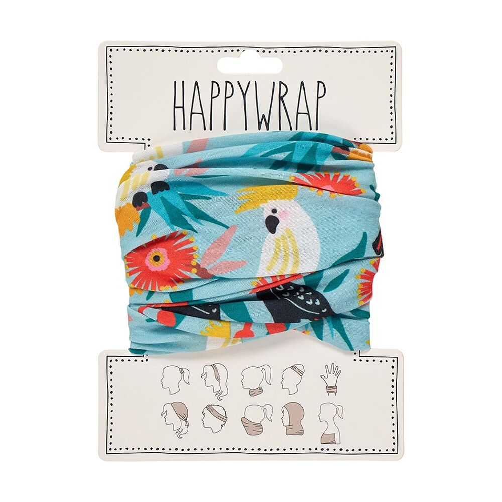 Annabel Trends 50x25cm Cockatoos Happywrap Women's Hair Accessory