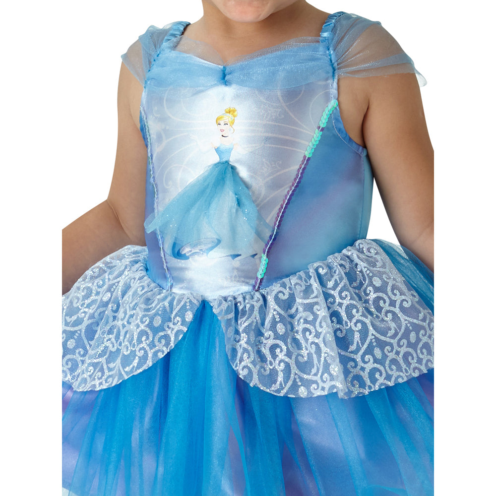 Disney Size Cinderella Ballerina Kids/Girls Costume Blue