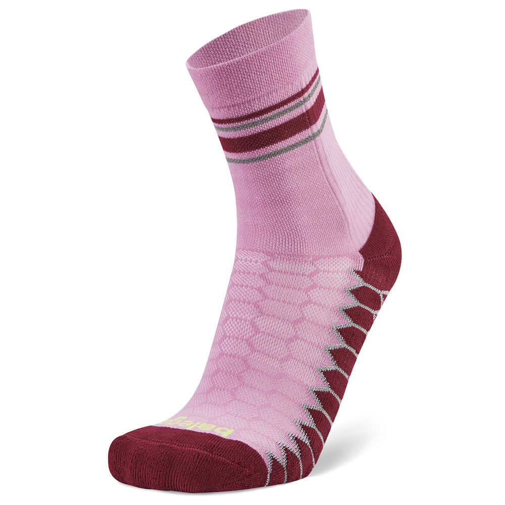 Balega Silver Mini Crew Athletic Running Socks W11-13/M9.5-11.5 Large Candyfloss