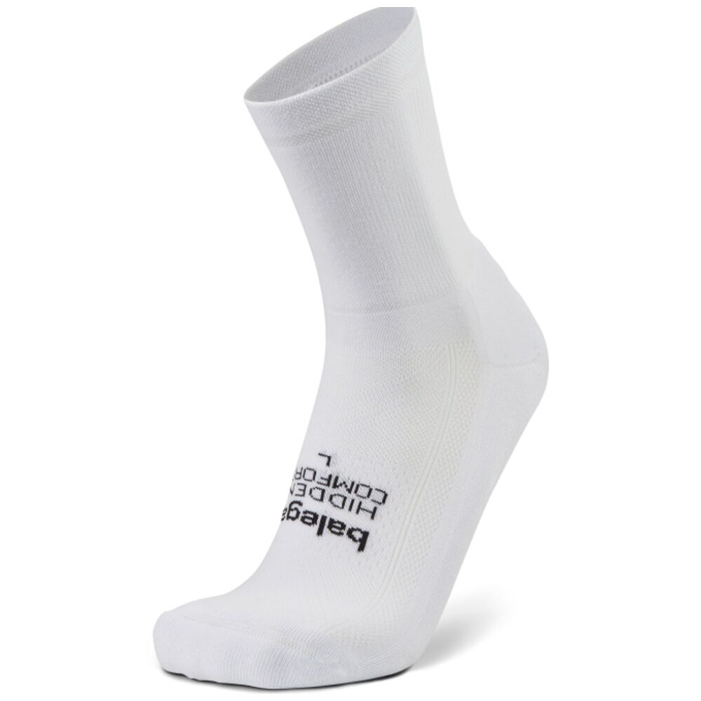 Balega Hidden Comfort Mini-Crew Moisture Wicking Cushioned Socks White