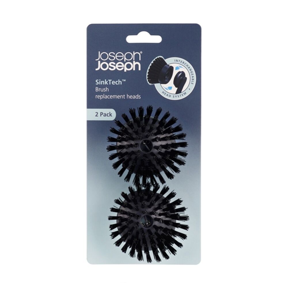 Joseph Joseph 2pc Joseph Joseph SinkTech Pan Scraper Brush Replacement Heads Graphite (2 Pack) — image 2