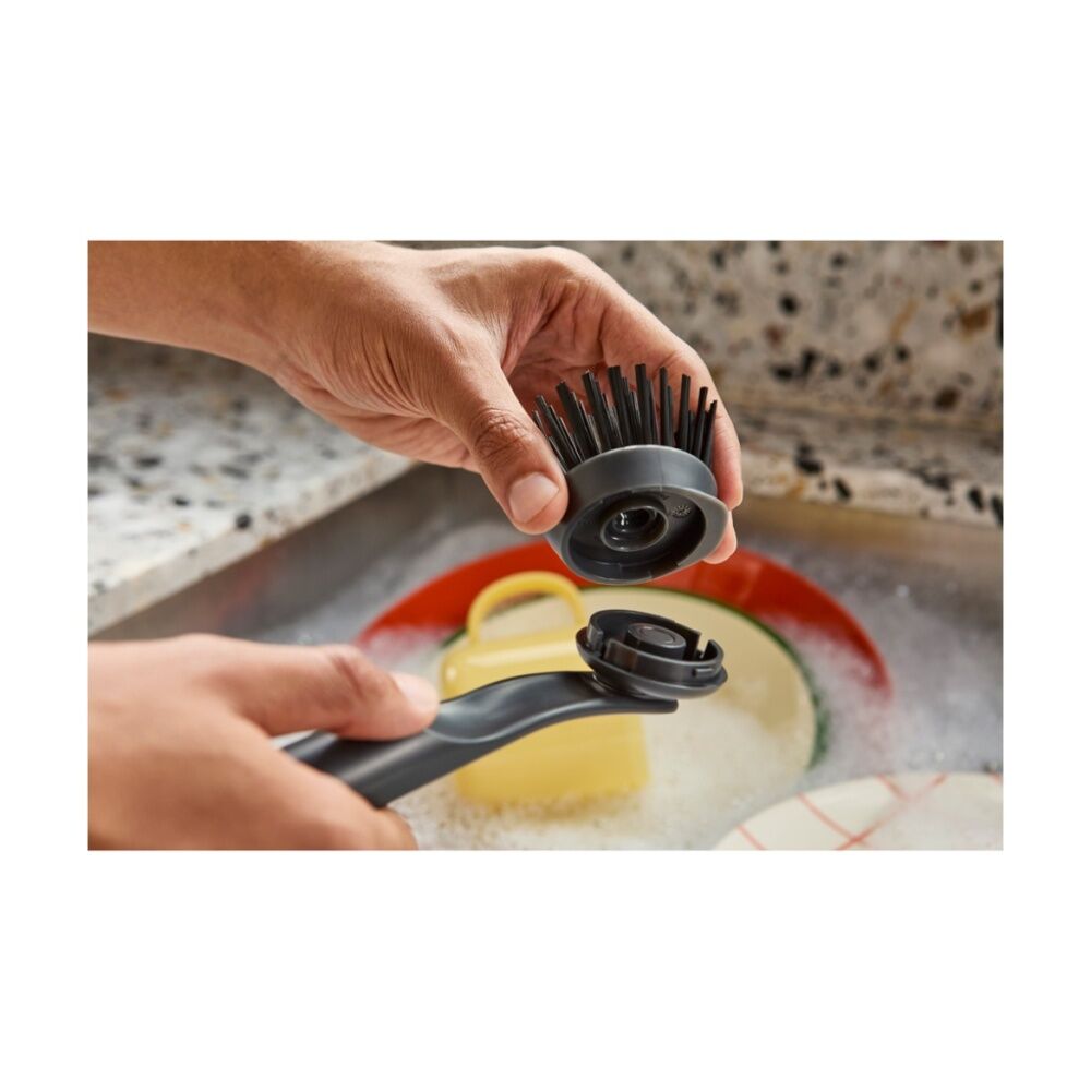 Joseph Joseph SinkTech Dish Brush Replacement Pan Scraper Head Graphite — image 8