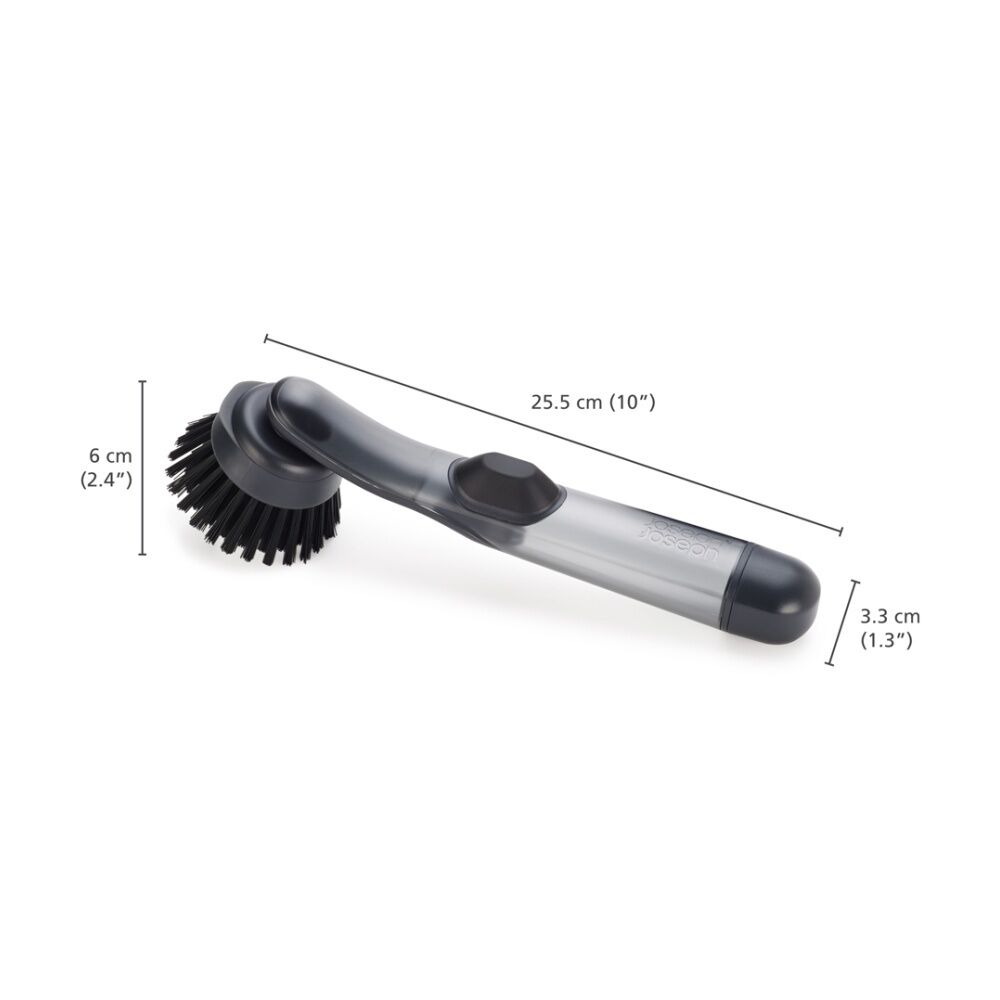 Joseph Joseph SinkTech Soap Dispensing Kitchen Dish Brush With Replacement Black — image 4