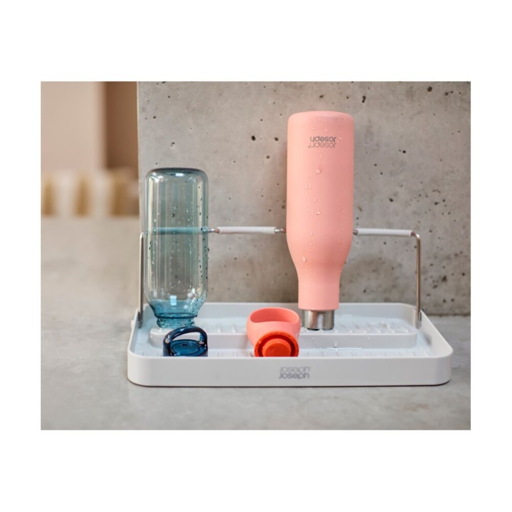 Joseph Joseph Neat DrySmart Bottle Drying Rack Kitchen Organiser Foldable Stone — image 10