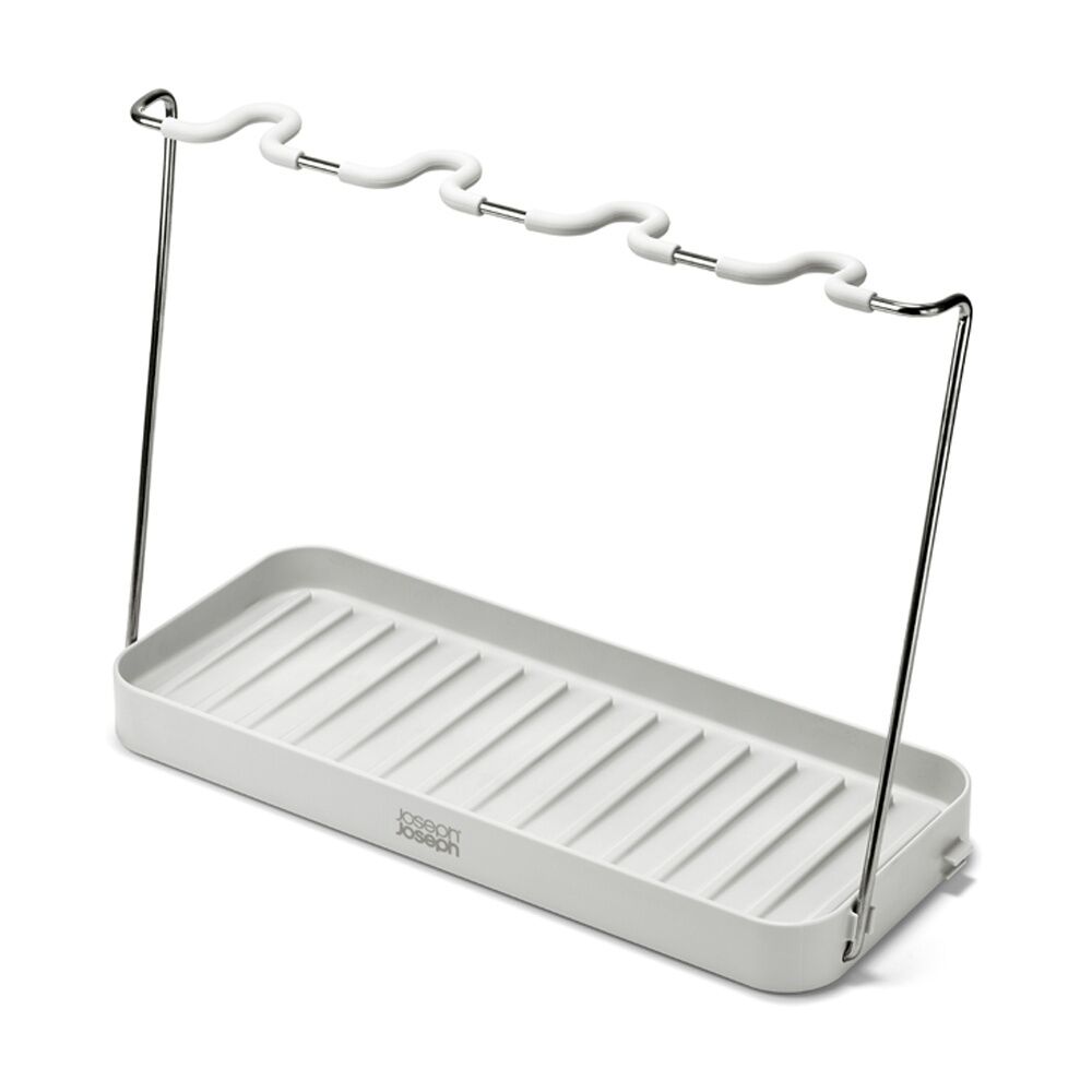 Joseph Joseph DrySmart Wine Glass Drying Rack Kitchen Organiser Foldable Stone