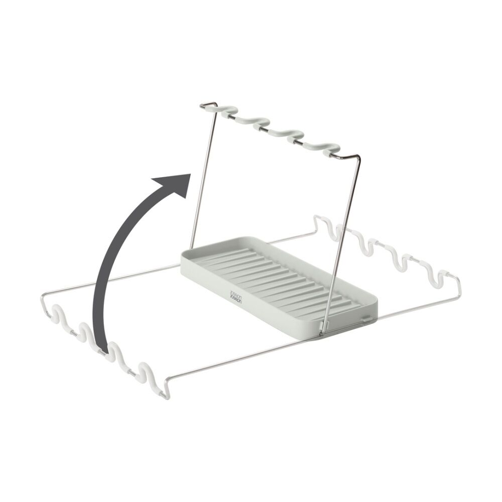 Joseph Joseph DrySmart Wine Glass Drying Rack Kitchen Organiser Foldable Stone — image 4