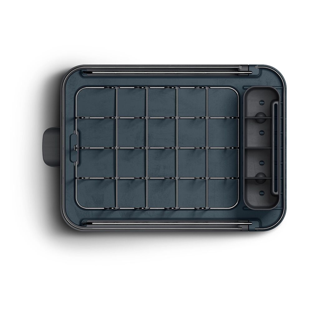 Joseph Joseph Expandable Slim Steel Kitchen Dish Rack With Drain Spout Grey — image 2