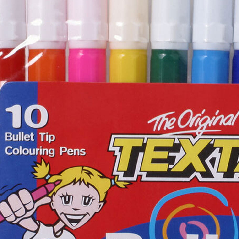 0180130-10pc-texta-bullet-tip-colouring-pens
