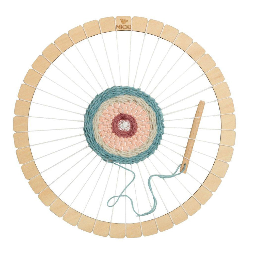 10-2235-micki-round-wooden-weaving-frame-kids-children-art-craft-fun-toy-3y