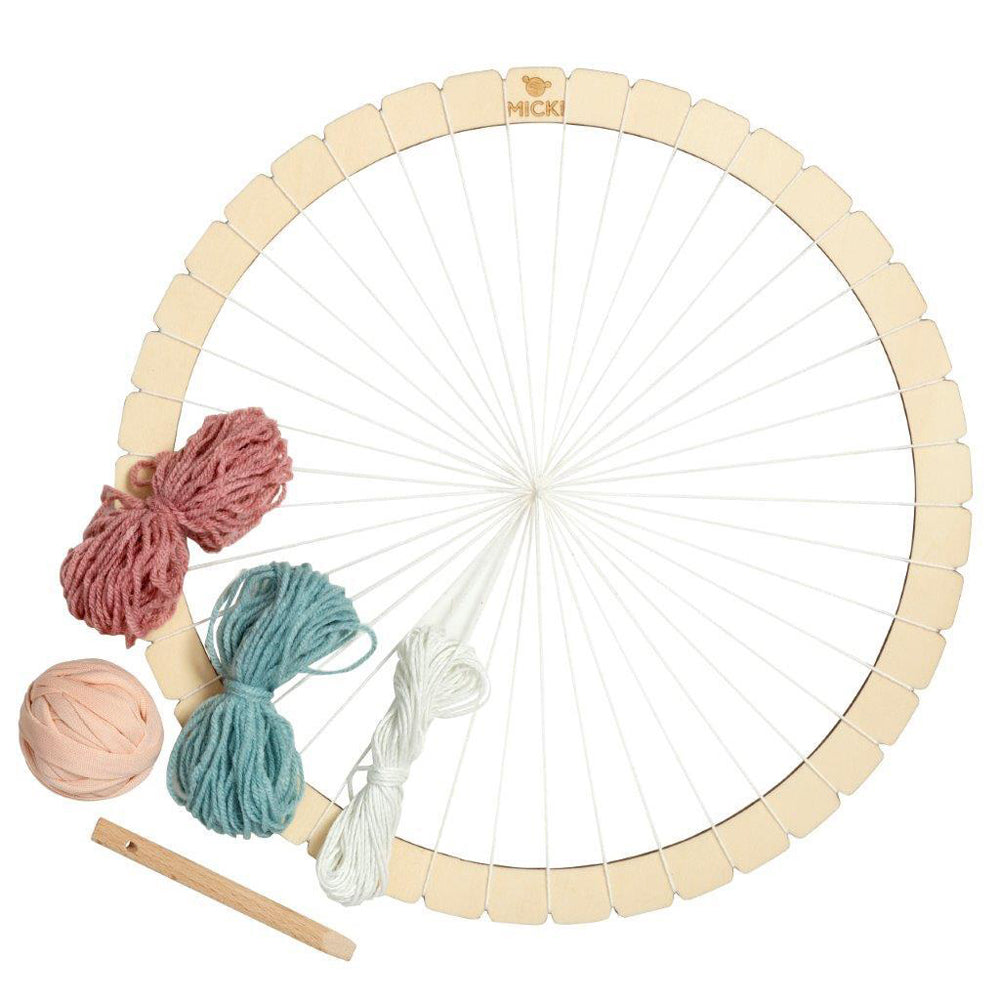 10-2235-micki-round-wooden-weaving-frame-kids-children-art-craft-fun-toy-3y