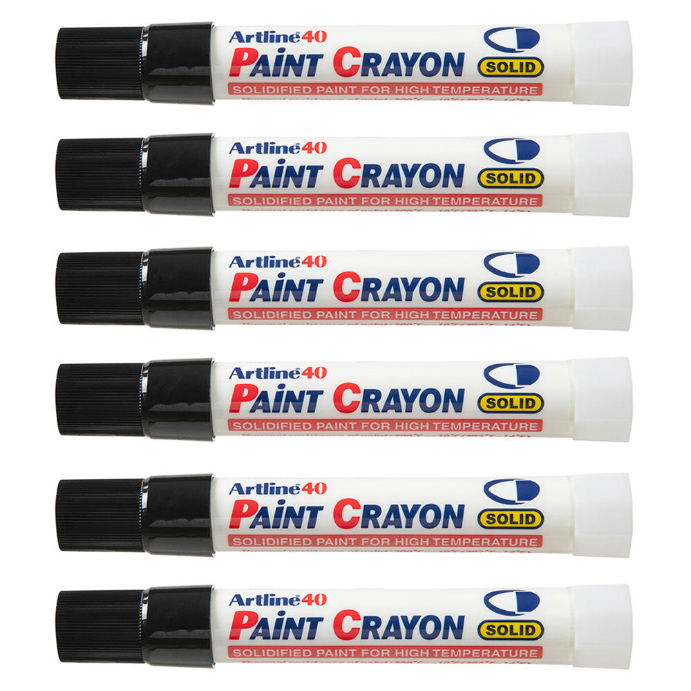 104001-12pk-artline-40-permanent-paint-crayon-high-temperature-black