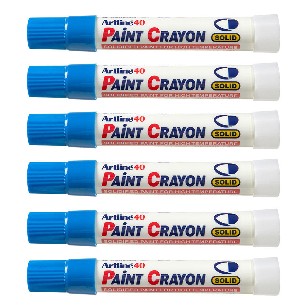 104003-12pk-artline-40-permanent-paint-crayon-high-temperature-blue