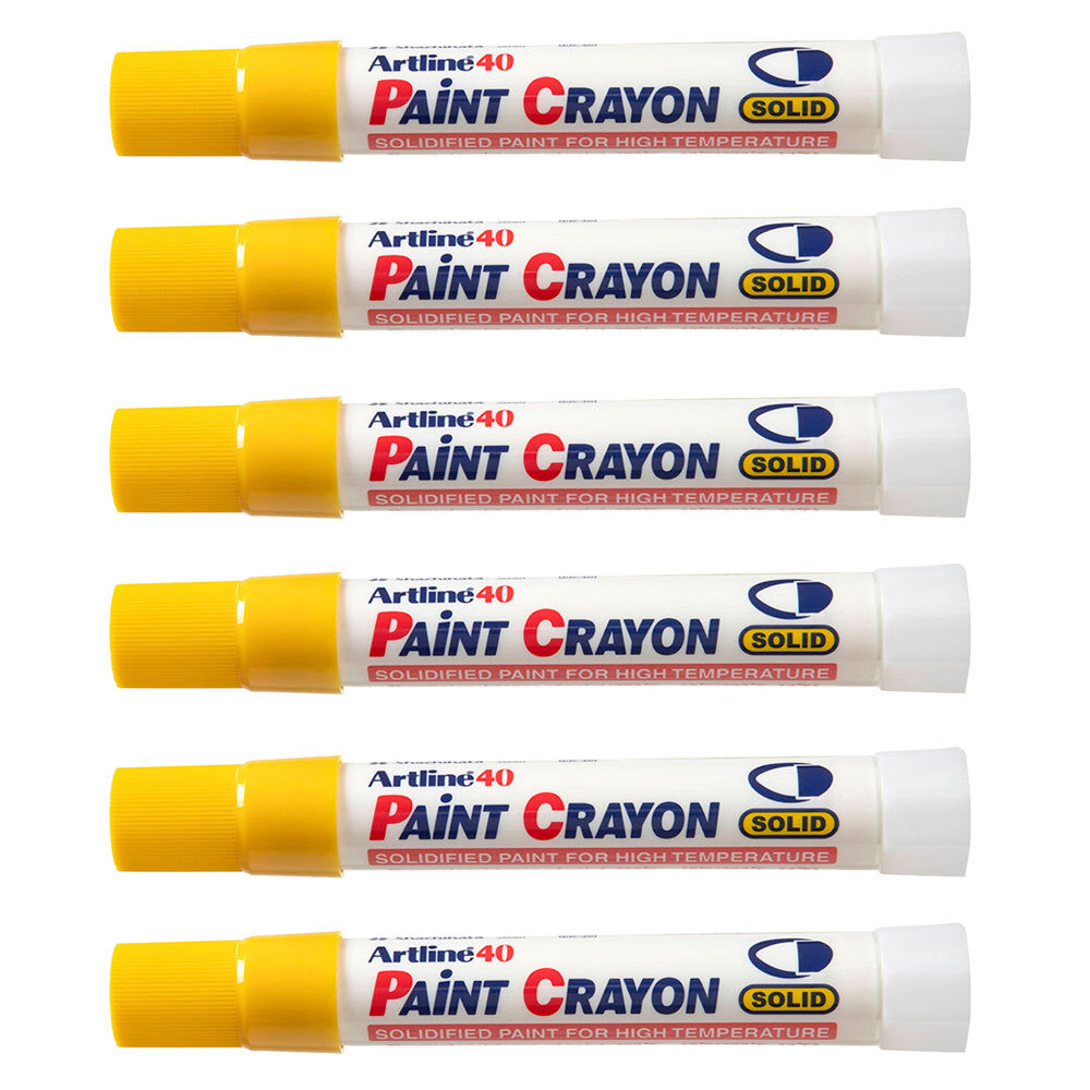 104007-12pk-artline-40-permanent-paint-crayon-high-temperature-yellow
