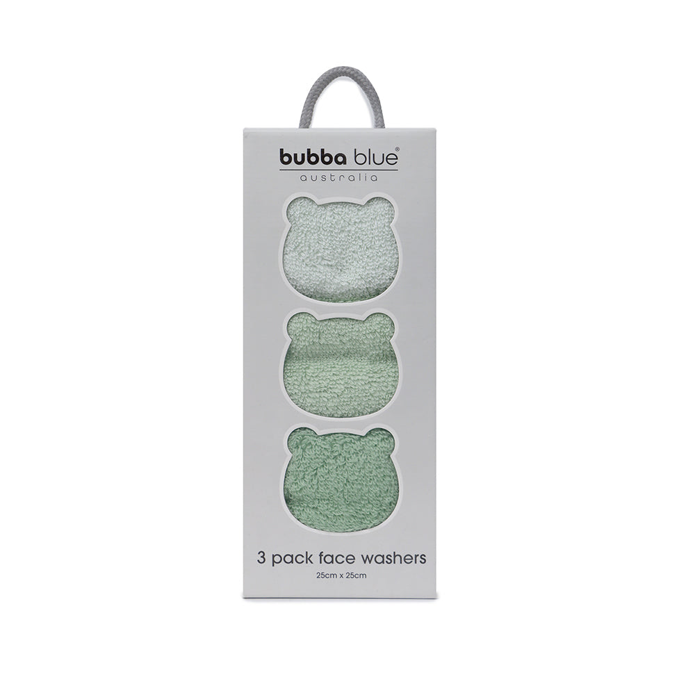 10407-3pc-bubba-blue-everyday-essentials-wash-cloths-sage-mint-25x25cm