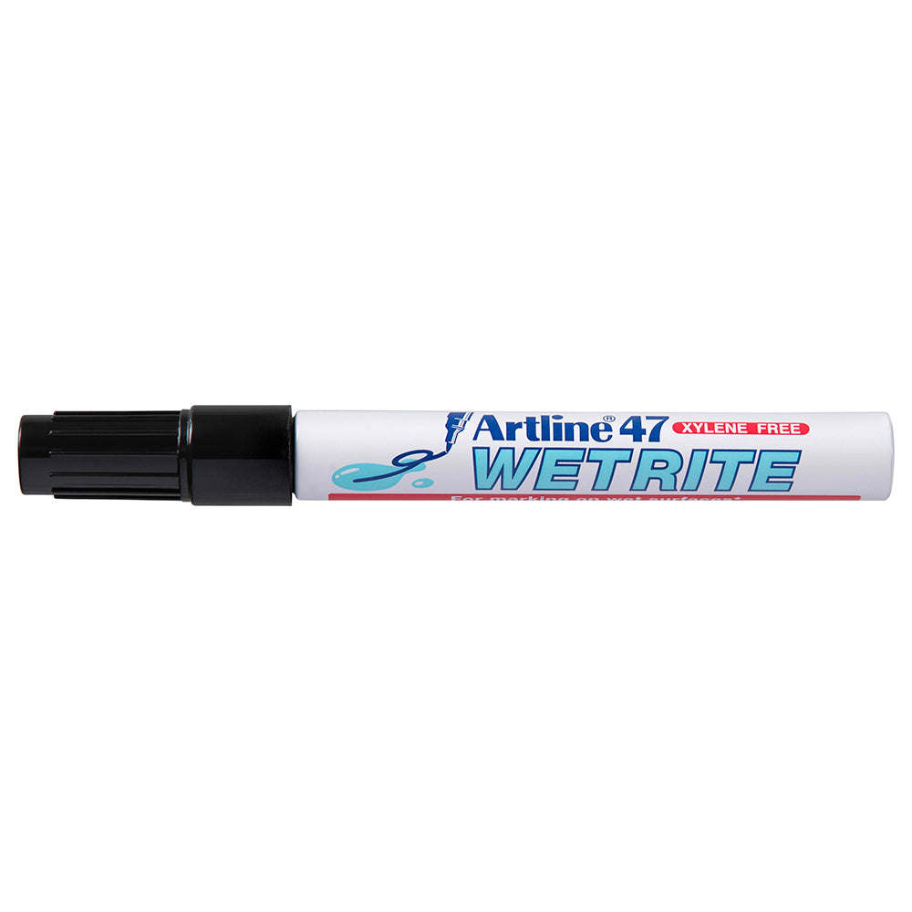 104701-12pk-artline-47-wetrite-1-5mm-bullet-nib-permanent-marker-black