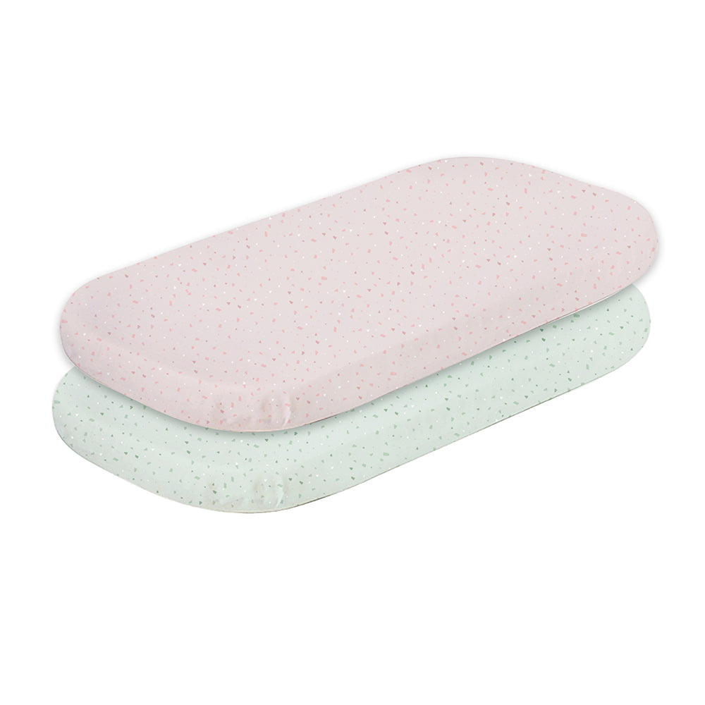 10513-2pc-bubba-blue-everyday-cradle-fitted-sheet-terrazzo-rose-mint-55x96cm