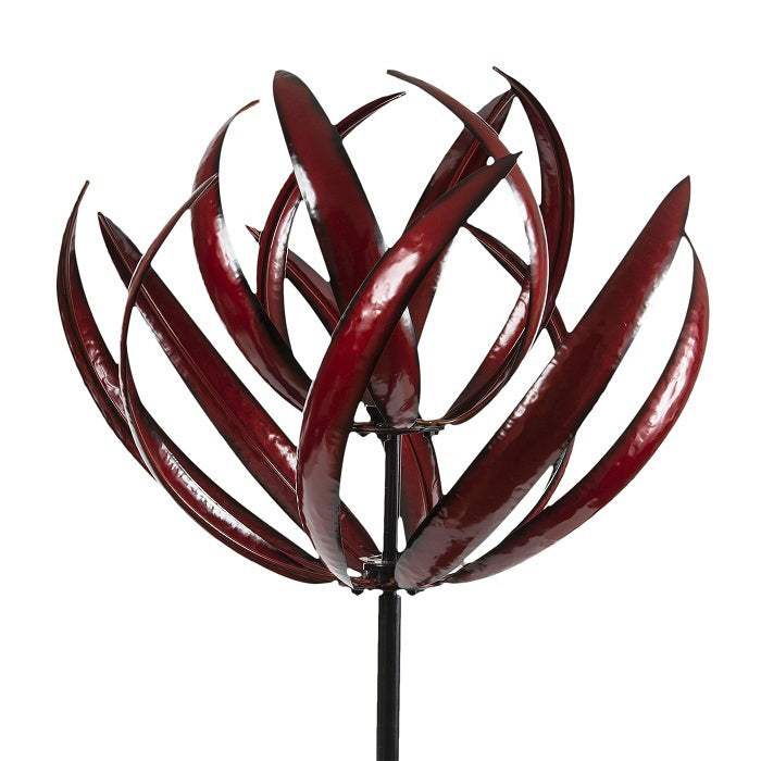 11602-garden-metal-67-5cm-wind-spinner-lotus-outdoor-decor-red