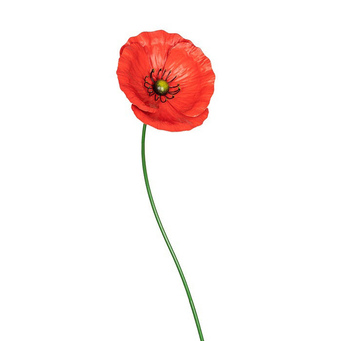 11688-garden-90cm-metal-stake-poppy-xl-floral-decor-red