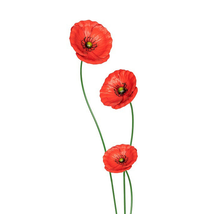 11893-3pc-garden-metal-49-75-90cm-stake-poppy-flower-outdoor-decor-assorted
