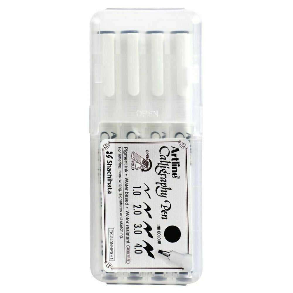 1240401-4pc-artline-calligraphy-pen-black