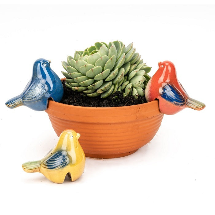 12456-garden-11-5cm-ceramic-bird-pot-sitter-decor-assorted