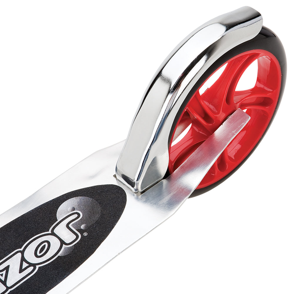 13013201-razor-a5-lux-kick-scooter-silver-red-kids-ride-on-toy-8y