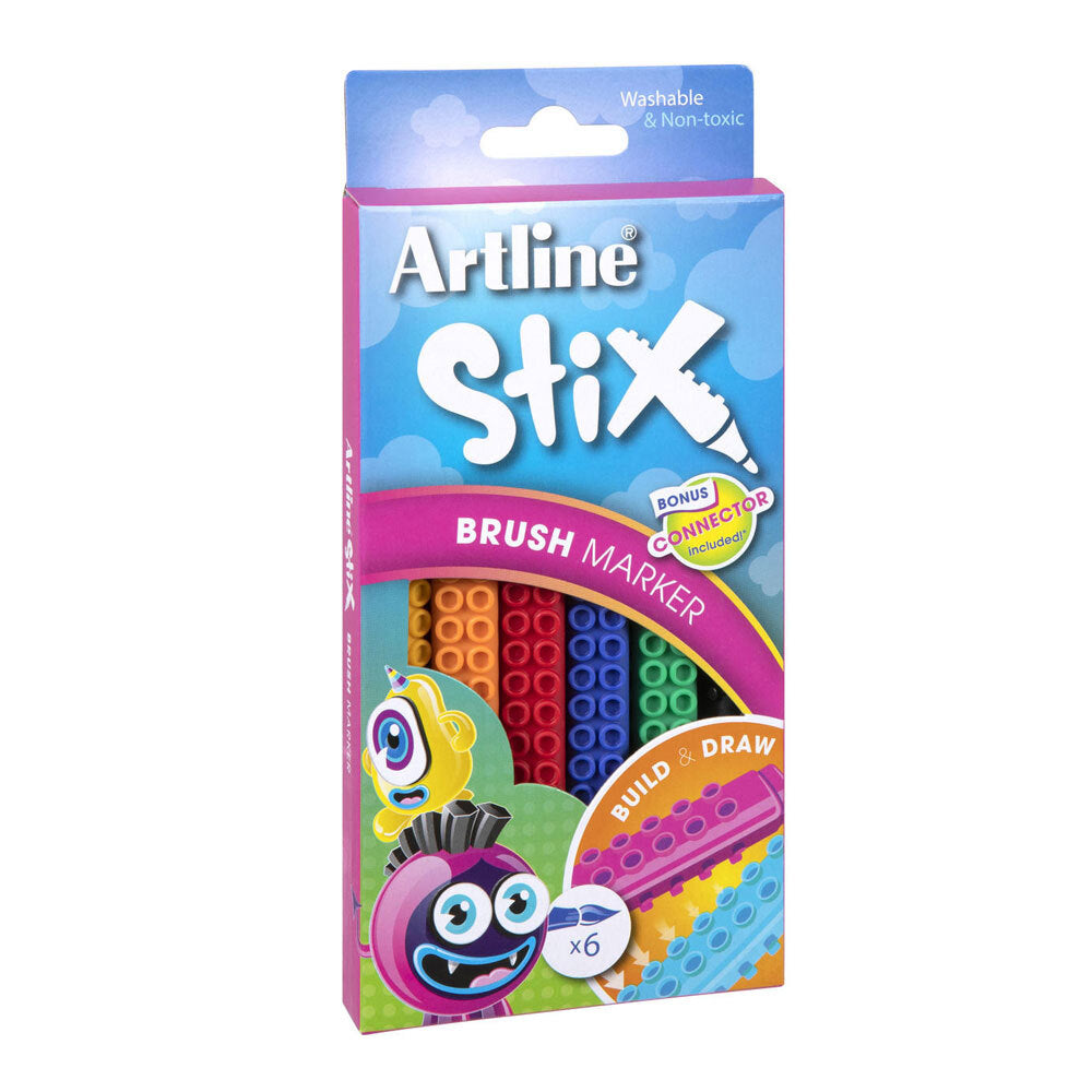 131071-6pk-artline-stix-colour-brush-markers