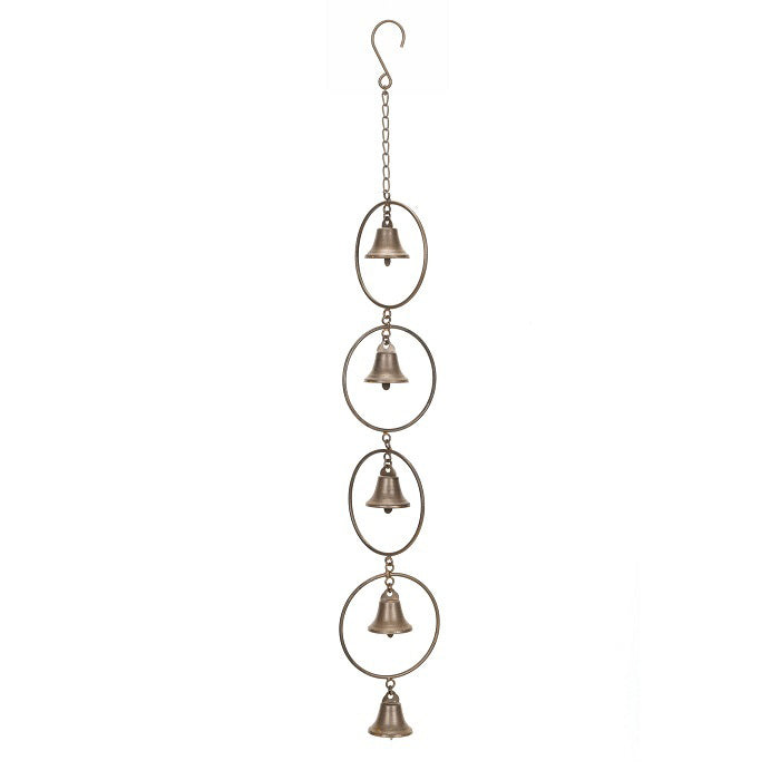 13569-garden-metal-75cm-hanging-bells-in-rings-w-chain-hook-brown