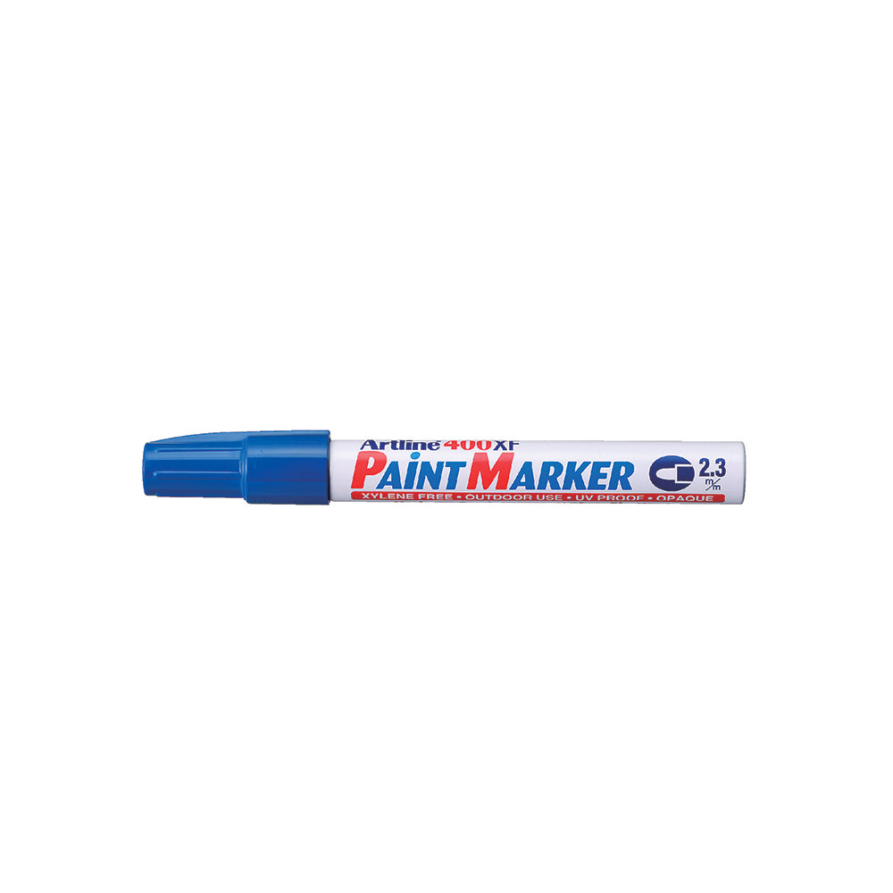 140003-12pk-artline-400-permanent-paint-marker-2-3mm-bullet-nib-blue