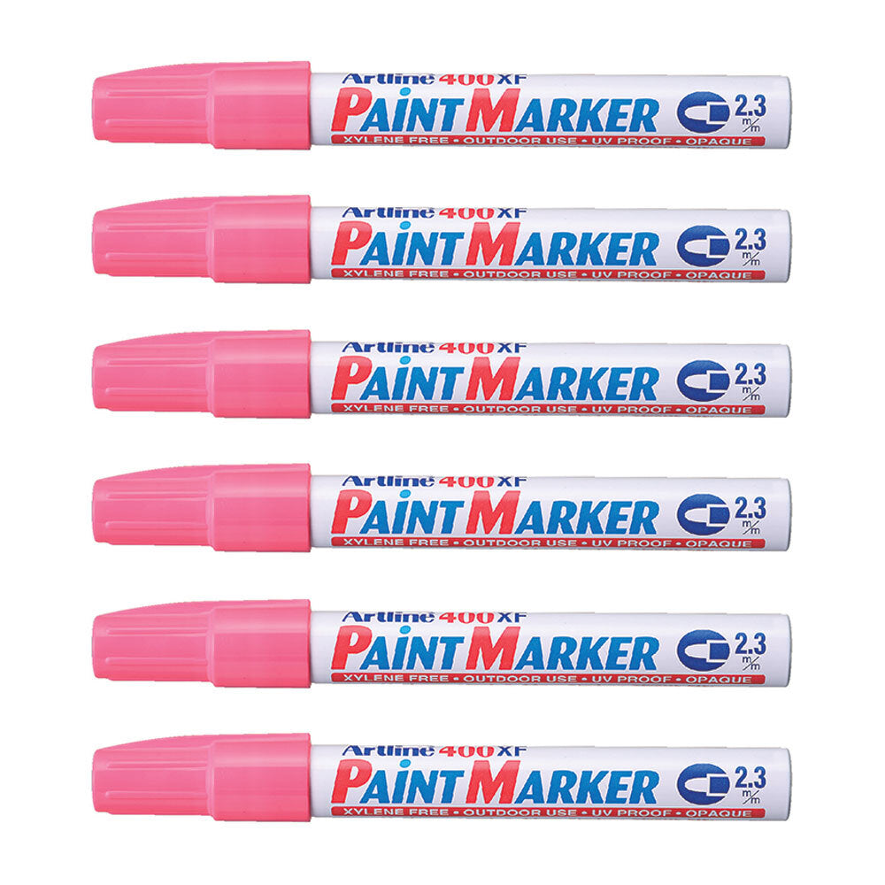 140009-12pk-artline-400-permanent-paint-marker-2-3mm-bullet-nib-pink