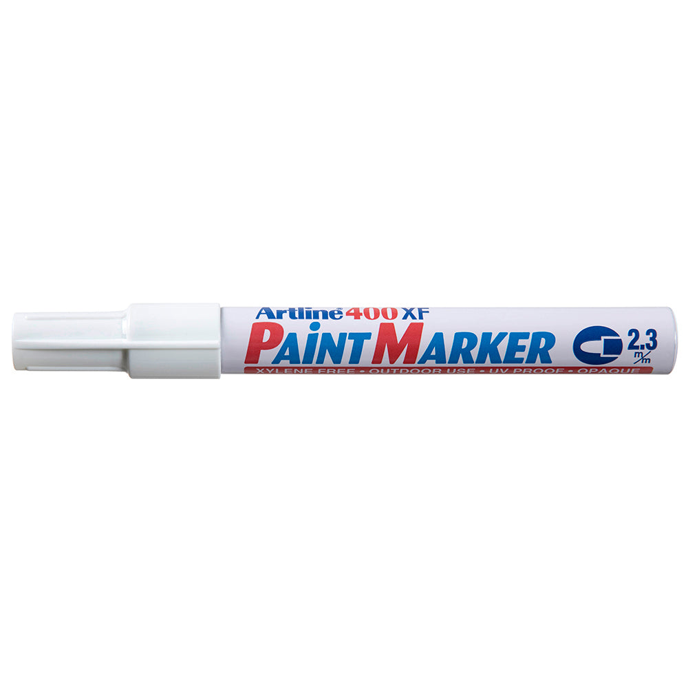 140033-12pk-artline-400-permanent-paint-marker-2-3mm-bullet-nib-white