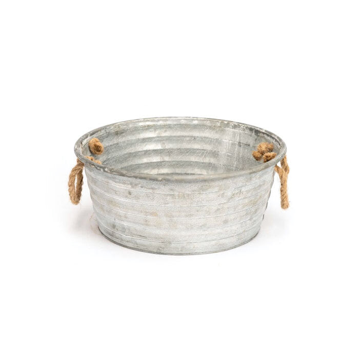 14191-zinc-tub-36cm-storage-w-rope-handles-large-silver