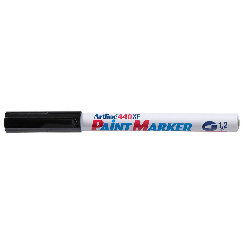 144001-12pk-artline-440-permanent-paint-marker-1-2mm-bullet-nib-black