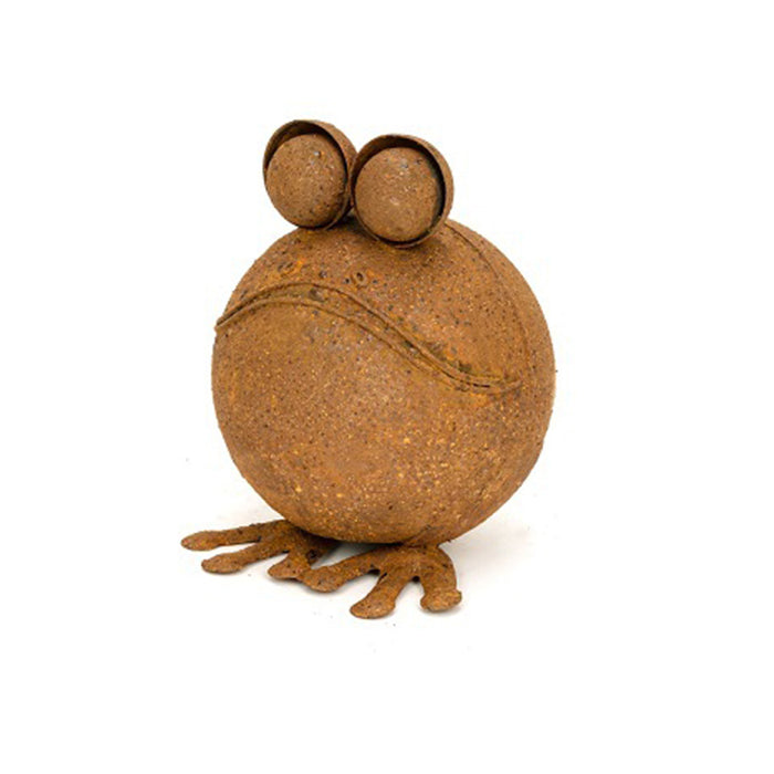 15907-round-rust-metal-9cm-frog-outdoor-ornament-decor-small