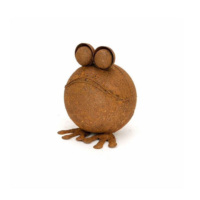 15914-round-rust-metal-12cm-frog-outdoor-ornament-decor-medium